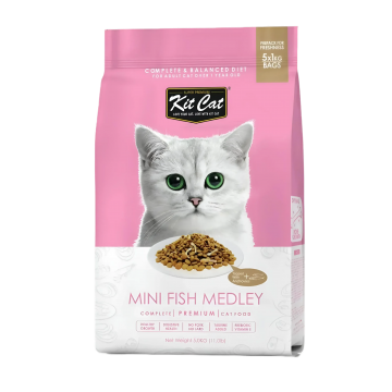 Kit Cat Premium Dry Food Mini Fish Medley 5kg